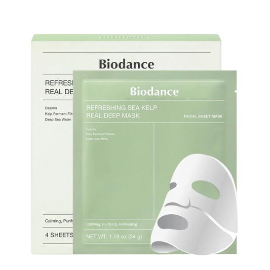 Refreshing Sea Kelp Real Deep Mask – 4er Set